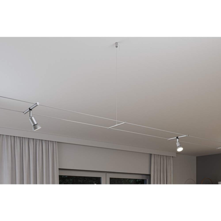 Paulmann CorDuo Seilsystem Montageset Zwischenabhängung 1m Chrom matt