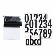 Solar LED Hausnummernleuchte Neda IP44 3000K 14lm Schwarz