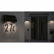 Solar LED Hausnummernleuchte Neda IP44 3000K 14lm Schwarz