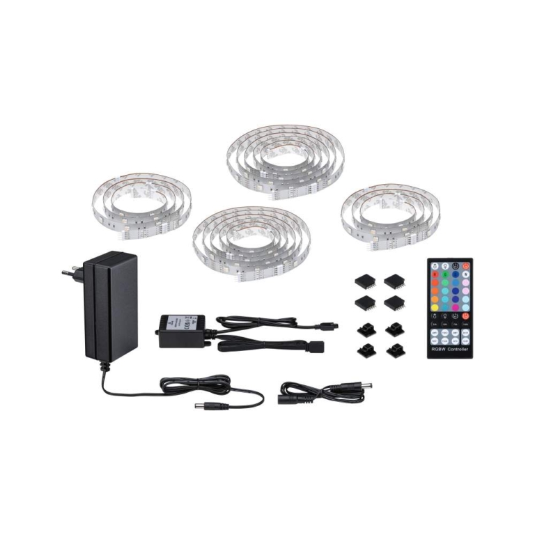 Paulmann MaxLED 250 LED Strip TV Comfort Basisset 75 Zoll 5,1m   25,5W 230lm/m 28LEDs/m 3000K 36VA