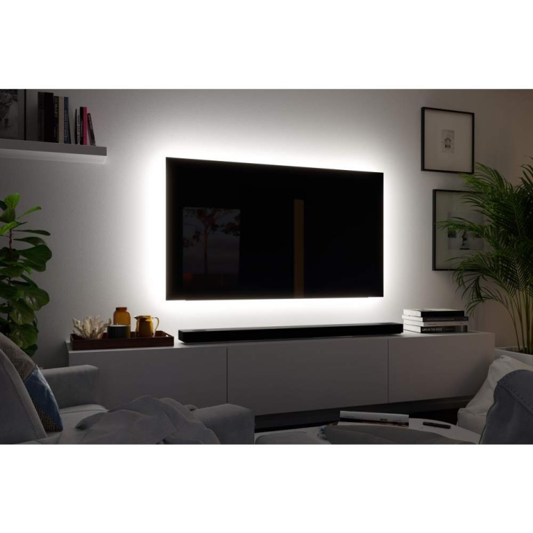 Paulmann MaxLED 250 LED Strip TV Comfort Basisset 75 Zoll 5,1m   25,5W 230lm/m 28LEDs/m 3000K 36VA