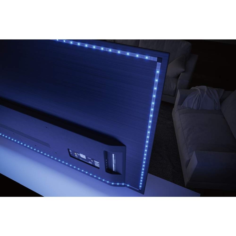 Paulmann MaxLED 250 LED Strip TV Comfort Basisset 75 Zoll 5,1m   25,5W 230lm/m 28LEDs/m 3000K 36VA