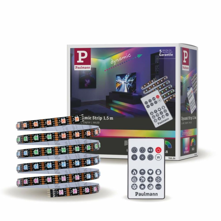 Paulmann 78880 EntertainLED USB LED Strip RGB TV-Beleuchtung 55 Zoll 2m 35W  60LEDs/m | Lampen1a | LED-Stripes