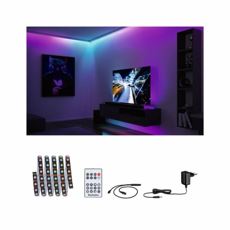 Paulmann EntertainLED LED Stripe Dynamic RGB 1,5m   3W  60LEDs/m  5VA