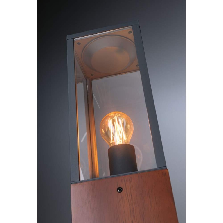 Paulmann Lichtobjekt Timba IP44 eckig 400mm  max. 60W  230V  Holz E27 Holz