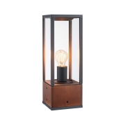 Lichtobjekt Timba IP44 eckig 400mm  max. 60W  230V  Holz E27 Holz