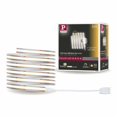 Paulmann MaxLED 1000 LED Strip Full-Line COB Basisset 1,5m 18W 1620lm 528LEDs/m 2700K 40VA