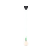 Neordic Pendelleuchte Ketil  E27   max. 60W Hellgrün#Schwarz dimmbar Silikon#Kunststoff