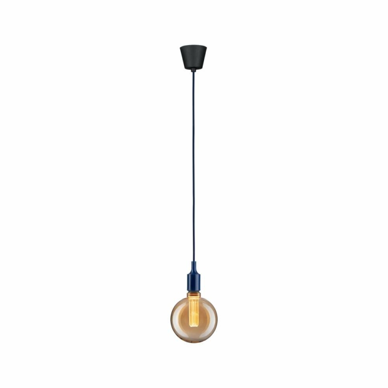 Paulmann Neordic Pendelleuchte Ketil  E27   max. 60W Nachtblau#Schwarz dimmbar Silikon#Kunststoff