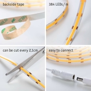 SimpLED LED Strip Full-Line COB Basisset 1,5m   7W 750lm 384LEDs/m 3000K 12VA