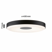 LED Deckenleuchte Puric Pane Smart Home ZigBee 16W Backlight Technik dimmbar Schwarz/Grau 230V