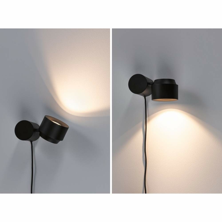 Paulmann LED Tischleuchte Puric Pane Smart Home ZigBee 300lm 3W 2700K Schwarz 2in1 dimmbar schwenkbar