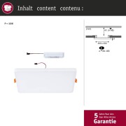 VariFit LED Einbaupanel Veluna Edge IP44 eckig 200x200mm 1500lm 3000K Weiß dimmbar