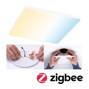 VariFit LED Einbaupanel Veluna Edge IP44 eckig 200x200mm 1400lm Tunable White Weiß dimmbar
