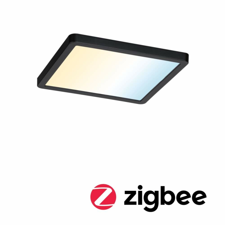 Paulmann VariFit LED Einbaupanel Smart Home Zigbee Areo IP44 eckig 175x175mm Tunable White Schwarz dimmbar