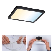 VariFit LED Einbaupanel Smart Home Zigbee Areo IP44 eckig 175x175mm Tunable White Schwarz dimmbar