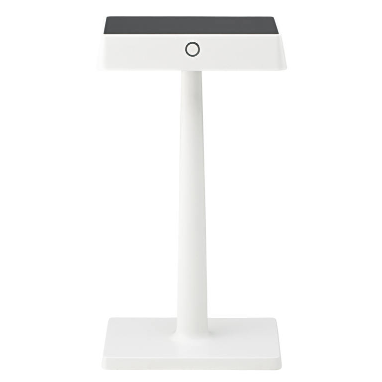 SIGOR Sigor Nuindie CHARGE Akku-Tischleuchte weiß LED eckig 2700K IP54 dimmbar Easy-Connect Qi-Ladefunktion