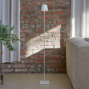 Sigor Nuindie Akku-Stehlampe weiß LED rund 1200mm IP54 dimmbar Flex-Mood Easy-Connect