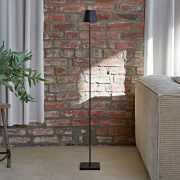 Sigor Nuindie Akku-Stehlampe  schwarz LED rund 1200mm IP54 dimmbar Flex-Mood Easy-Connect