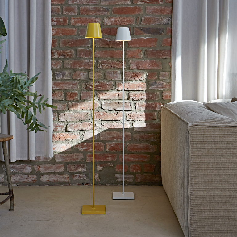 SIGOR Sigor Nuindie Akku-Stehlampe  gelb LED rund 1200mm IP54 dimmbar Flex-Mood Easy-Connect