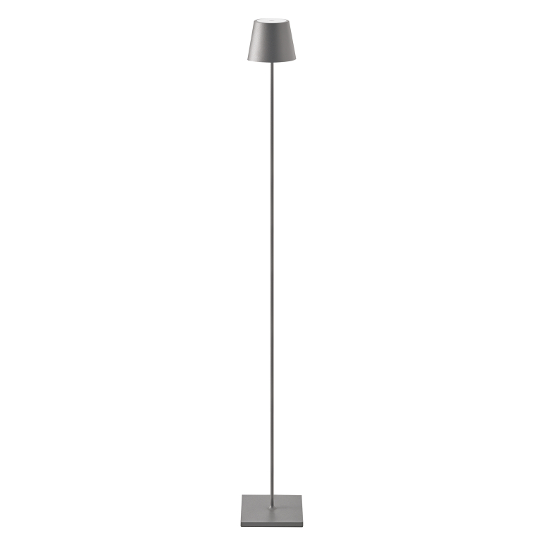 SIGOR Sigor Nuindie Akku-Stehlampe  grau LED rund 1200mm IP54 dimmbar Flex-Mood Easy-Connect
