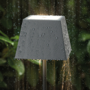 Sigor Nuindie Akku-Tischleuchte  grau LED eckig 370mm IP54 dimmbar Flex-Mood Easy-Connect