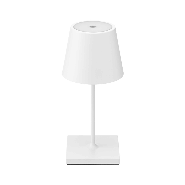 SIGOR Sigor Nuindie Akku-Tischleuchte mini weiß LED rund 250mm IP54 dimmbar Flex-Mood Easy-Connect