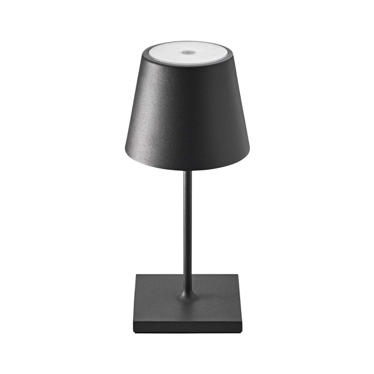SIGOR Sigor Nuindie Akku-Tischleuchte mini schwarz LED rund 250mm IP54 dimmbar Flex-Mood Easy-Connect