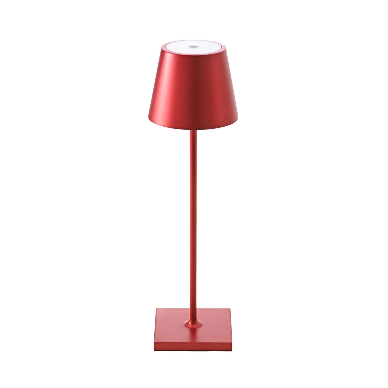SIGOR Sigor Nuindie Akku-Tischleuchte  Kirschrot LED rund 380mm IP54 dimmbar Flex-Mood Easy-Connect