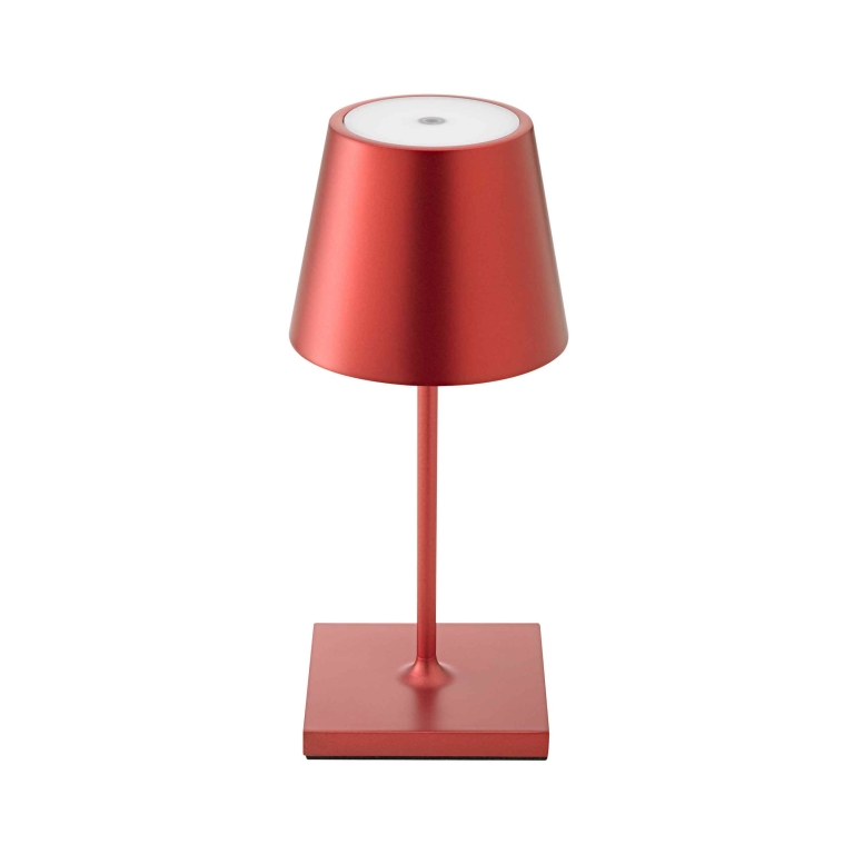 SIGOR Sigor Nuindie Akku-Tischleuchte mini Kirschrot LED rund 250mm IP54 dimmbar Flex-Mood Easy-Connect