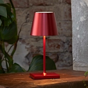 Sigor Nuindie Akku-Tischleuchte mini Kirschrot LED rund 250mm IP54 dimmbar Flex-Mood Easy-Connect