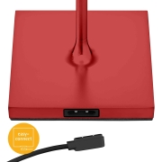 Sigor Nuindie Akku-Tischleuchte mini Kirschrot LED rund 250mm IP54 dimmbar Flex-Mood Easy-Connect
