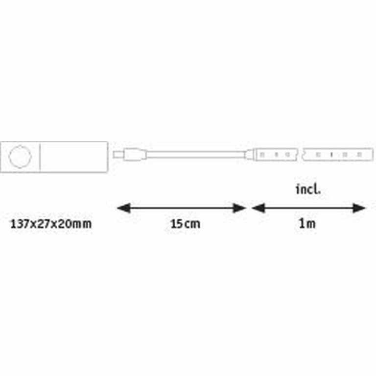 Paulmann LED Strip batteriebetrieben 1m   2W 156lm/m  3000K