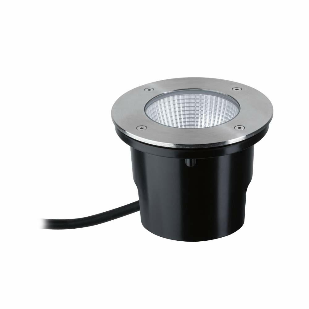 Paulmann LED Bodeneinbauleuchte Durea IP67 rund 153mm 3000K 8W 600lm 230V  Edelstahl Metall