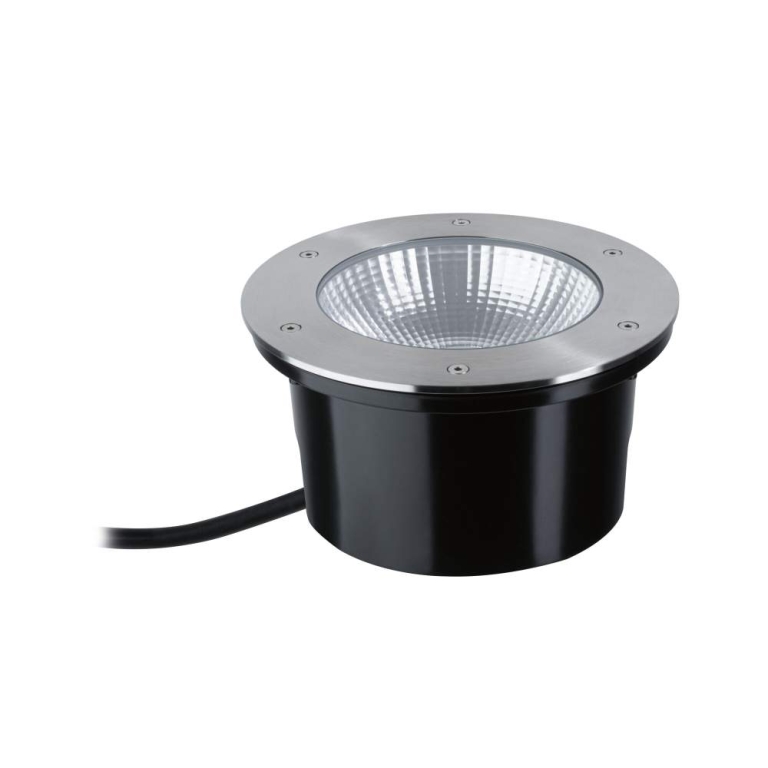 Paulmann LED Bodeneinbauleuchte Durea  IP67 rund 213mm 3000K 12,5W 850lm 230V Edelstahl Metall