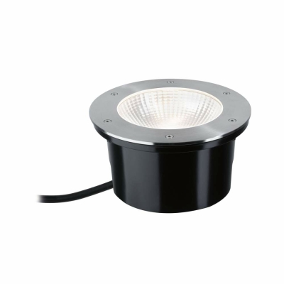 Paulmann LED Bodeneinbauleuchte Durea  IP67 rund 213mm 3000K 12,5W 850lm 230V Edelstahl Metall