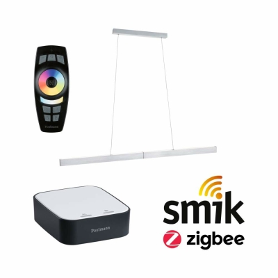 Paulmann Bundle Smart Home smik Gateway + Aptare Pendelleuchte Alu + Gent