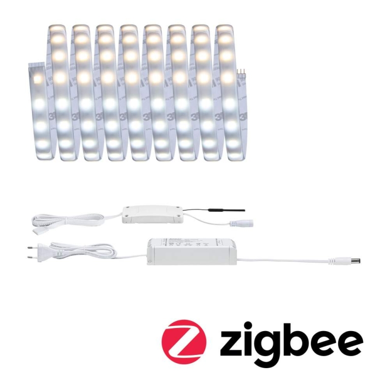 Paulmann MaxLED 500 LED Strip Smart Home Zigbee Tunable White beschichtet Basisset  3m  IP44 17W 1530lm 60LEDs/m Tunable White 36VA