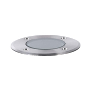 LED Bodeneinbauleuchte Goldlicht insektenfreundlich IP65  110mm 2200K 4,3W 320lm 230V Edelstahl gebürstet Edelstahl#Kunststoff