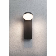 LED Außenwandleuchte Puka anthrazit aluminium IP44 460lm 3000K 230V seewasserresistent