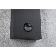 Seewasserresistente LED Außenwandleuchte Puka mit Bewegungsmelder & Dämmerungssensor anthrazit aluminium IP44 460lm 230V