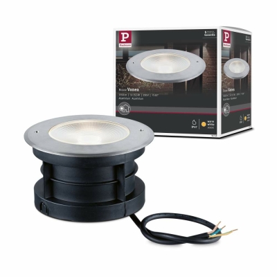 Paulmann LED Bodeneinbauleuchte Vanea  seewasserresistent IP67 rund 160mm 3000K 15,5W 800lm 230V Alu Aluminium