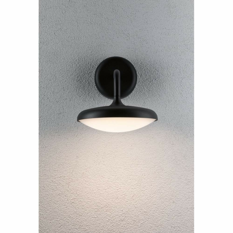 Paulmann LED Außenwandleuchte Nostro  seewasserresistent IP44 rund 180x250mm 3000K 10W 900lm 230V  Anthrazit Aluminium