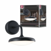 LED Außenwandleuchte Nostro  seewasserresistent IP44 rund 180x250mm 3000K 10W 900lm 230V  Anthrazit Aluminium