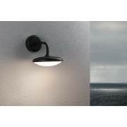 LED Außenwandleuchte Nostro  seewasserresistent IP44 rund 180x250mm 3000K 10W 900lm 230V  Anthrazit Aluminium