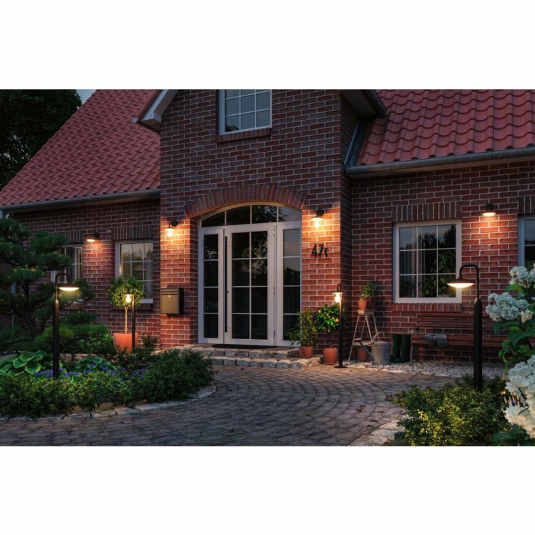 Paulmann LED Pollerleuchte Nostro  seewasserresistent IP44 rund 1.135mm 3000K 10W 900lm 230V  Anthrazit  Aluminium