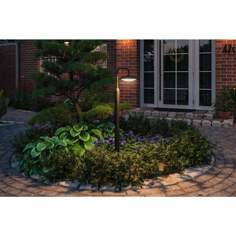 Paulmann LED Pollerleuchte Nostro  seewasserresistent IP44 rund 1.135mm 3000K 10W 900lm 230V  Anthrazit  Aluminium