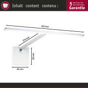 LED Bilderleuchte Xana 2700K 420lm 24V 5,5W dimmbar Alu gebürstet