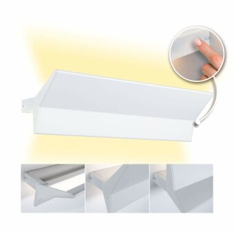 Paulmann LED Wandleuchte 3-Step-Dim Stine   2700K 1.400lm / 410lm 230V 13 / 1x4W dimmbar Weiß matt