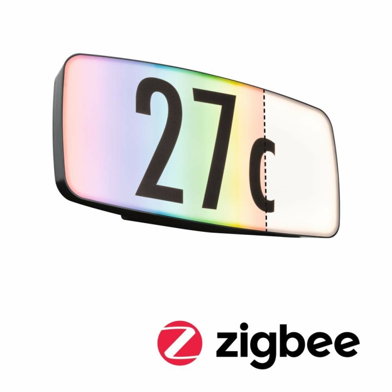 Paulmann LED Hausnummernleuchte Smart Home Zigbee Sheera Bewegungsmelder & Dämmerungssensor RGBW Tunable White IP44
